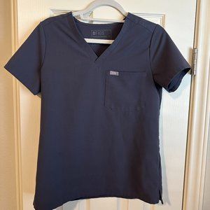 Women's Figs Charcoal XS Catarina One-Pocket Scrub Top